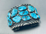 Best Will Blackgoat Vintage Native American Navajo Turquoise Sterling Silver Bracelet-Nativo Arts