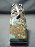 One Of The Biggest Native American #8 Turquoise Sterling Silver Lizard Ring-Nativo Arts
