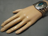 Impressive Vintage Navajo Turquoise Sterling Silver Native American Bracelet-Nativo Arts