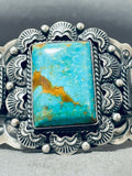 Irregular Shaped Turquoise Native American Navajo Sterling Silver Shell Bracelet-Nativo Arts