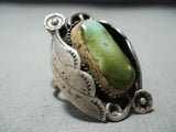 Very Important Damale Turquoise Vintage Native American Navajo Sterling Silve Ring-Nativo Arts