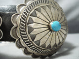 Important Yellowhorse Vintage Native American Navajo Turquoise Sterling Silver Concho Belt-Nativo Arts
