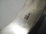 Native American Important Vintage Santo Domingo Turquoise Inlay Sterling Silver Bracelet-Nativo Arts