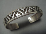 Guaranteed Authentic Vintage Native American Navajo Thomas Singer Sterling Silver Bracelet-Nativo Arts