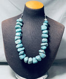 322 Gram Chunky Nugget Native American Navajo Sterling Silver Necklace-Nativo Arts