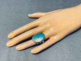 Rare Turquoise Gilbert Sterling Silver Native American Ring-Nativo Arts