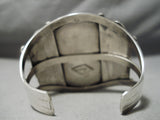 Native American One Of The Most Detailed Ever Vintagr Turquoise Sterling Silver Bracelet-Nativo Arts