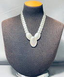 Incredible Vintage Native American Navajo Hand Tooled Sterling Silver Bead Necklace-Nativo Arts