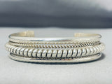 Sensational Vintage Native American Navajo Sterling Silver Bracelet-Nativo Arts