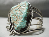 One Of The Best Vintage Native American Navajo Royston Nugget Turquoise Sterling Silver Bracelet-Nativo Arts