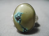 One Of Most Unique Native American Navajo Ben Begaye Turquoise Sterling Silver Ring-Nativo Arts