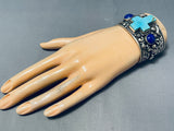Important Best Al Jake (d) Vintage Native American Navajo Turquoise Sterling Silver Bracelet-Nativo Arts