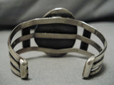 Rare Old Deposit Bisbee Vintage Navajo Sterling Silver Native American Bracelet-Nativo Arts