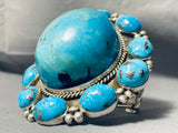 The Best Native American Navajo Bulbous Turquoise Sterling Silver Bracelet-Nativo Arts