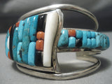 Charles Loloma's Student Vintage Native American Navajo Turquoise Sterling Silver Bracelet-Nativo Arts