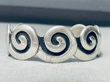 Most Famous Native American Navajo Artist- Vintage Native American Navajo Kenneth Begay Sterling Silver Bracelet-Nativo Arts