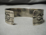 Quality Vintage Native American Navajo Royston Turquoise Sterling Silver 3-stone Bracelet Old-Nativo Arts