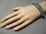 Most Unique Vintage Native American Navajo Ben Begaye Turquoise Sterling Silver Bracelet-Nativo Arts