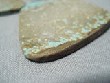Native American Impressive Santo Domingo Royston Turquoise Sterling Silver Earrings-Nativo Arts