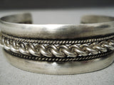 Skilled Vintage Navajo Sterling Silver Bracelet Old Native American-Nativo Arts