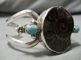 Museum Quality!! Vintage Native American Navajo Easter Blue Turquoise Sterling Silver Bracelet-Nativo Arts