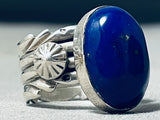 Important Ben Begaye (d) Vintage Native American Navajo Lapis Sterling Silver Ring-Nativo Arts