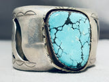 Important Redhorse Vintage Native American Navajo Huge Turquoise Sterling Silver Bracelet-Nativo Arts