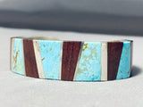 One Of The Most Unique Vintage Native American Navajo #8 Turquoise Sterling Silver Bracelet-Nativo Arts