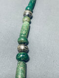 Best Vintage Native American Navajo Tubule Jade Sterling Silver Necklace-Nativo Arts