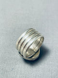 Superb Important (d) Native American Navajo Lapis Sterling Silver Ben Begaye Ring-Nativo Arts