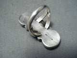 Benny Touchine Vintage Native American Navajo Turquoise Sterling Silver Ring-Nativo Arts