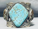 Best Yazzie Native American Navajo Towering Sterling Silver Heavy Bracelet-Nativo Arts