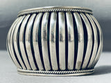 Native American One Of The Most Detailed All Sterling Silver Bracelet-Nativo Arts