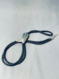 Cowboy Boot!! Vintage Native American Navajo Turquoise Sterling Silver Bolo Tie-Nativo Arts
