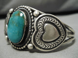 Important Native American Navajo Leon Martinez Royston Turquoise Sterling Silver Bracelet-Nativo Arts