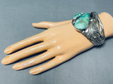 One Of The Most Unique Vintage Native American Navajo Royston Turquoise Sterling Silver Bracelet-Nativo Arts