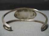 Superb Vintage Native American Navajo Native American Navajo Turquoise Animal Fetish Sterling Silver Bracelet-Nativo Arts