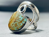 Del Secatero Native American Navajo Royston Turquoise Sterling Silver Ring-Nativo Arts