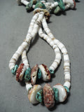 Native American Extraordinary Santo Domingo Turquoise Spiny Shell Jacla Necklace-Nativo Arts