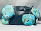 Native American 672 Gram Turquoise Slab Sterling Silver Signed Concho Belt-Nativo Arts