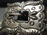 Best Vintage Native American Navajo Wear In Links Sterling Silver Concho Belt- Ray Adakai-Nativo Arts
