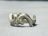 Native American Very Unique Swirling Sterling Silver Thorn Ring Old-Nativo Arts