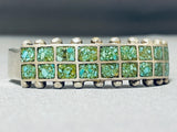 Unique Vintage Native American Navajo Turquoise Sterling Silver Bracelet-Nativo Arts