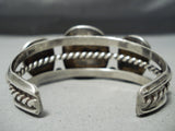 Old Morenci Vintage Native American Navajo Turquoise Sterling Silver Bracelet Jewelry-Nativo Arts