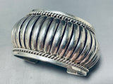 Basket Of Silver Vintage Native American Navajo Sterling Bracelet Cuff-Nativo Arts