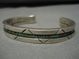 Native American Important Vintage Shawnee Choctaw Sterling Silver Bracelet Old-Nativo Arts