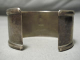 Important Vintage Native American Zuni Hand Wrought Sterling Silver Bracelet Cuff Old-Nativo Arts