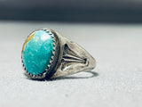 Superb Vintage Native American Navajo Royston Turquoise Sterling Silver Ring-Nativo Arts