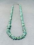 Native American Amazing Vintage Santo Domingo Turquoise Sterling Silver Necklace-Nativo Arts