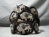 Important Vintage Hopi Native American Turquoise Sterling Silver Concho Belt-Nativo Arts
